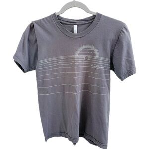 American Apparel The Helio Sequence Graphic Tee in Gray